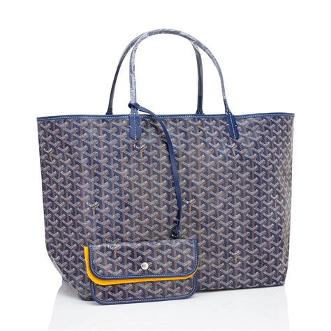 goyard st louis tote navy|reversible Goyard tote bag.